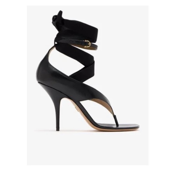 Salvatore Ferragamo Black High Heel Sandals - Picture 1 of 3